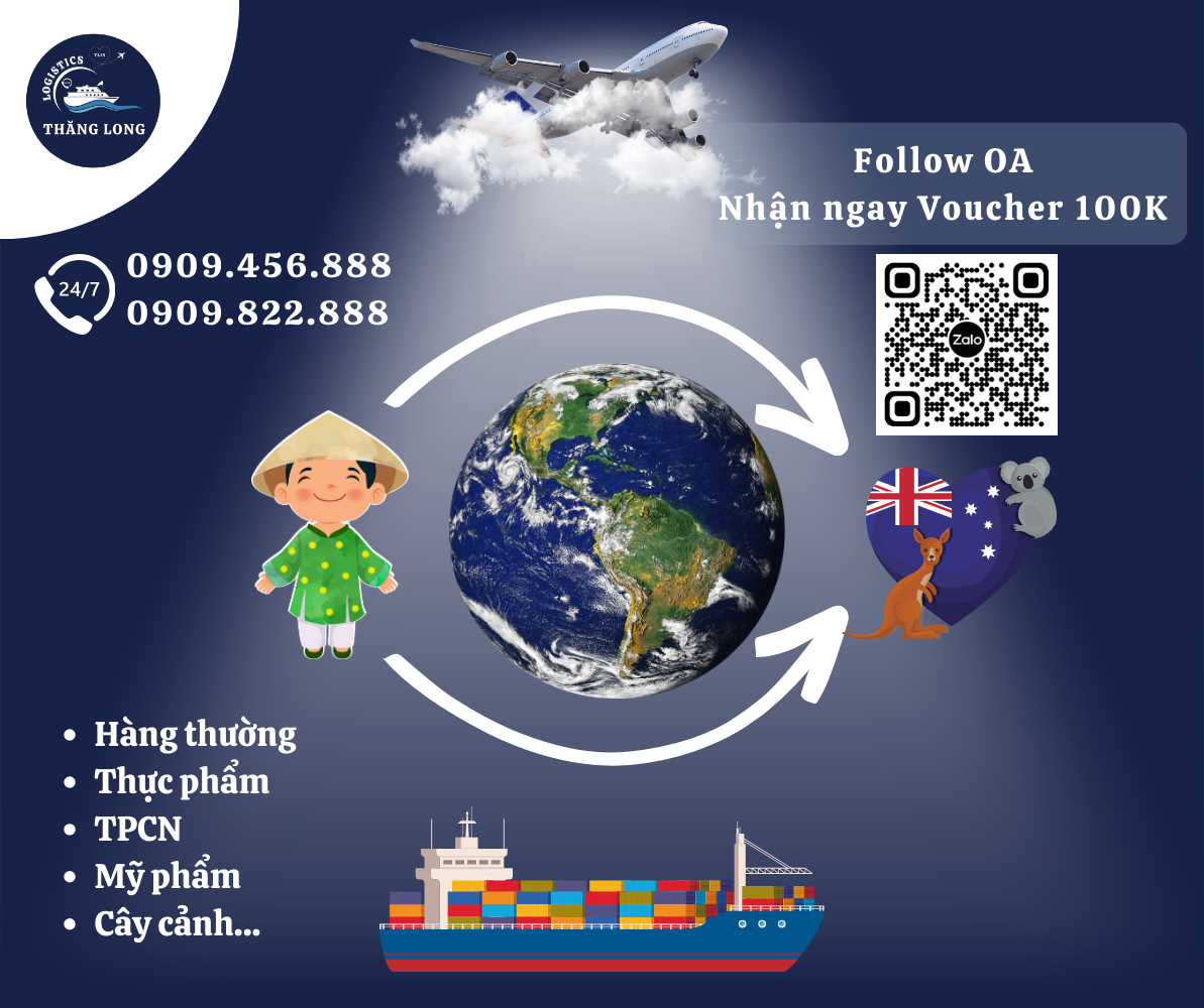 Dịch Vụ Gửi Hàng Đi Úc Tin Cậy Của THĂNG LONG Logistics.