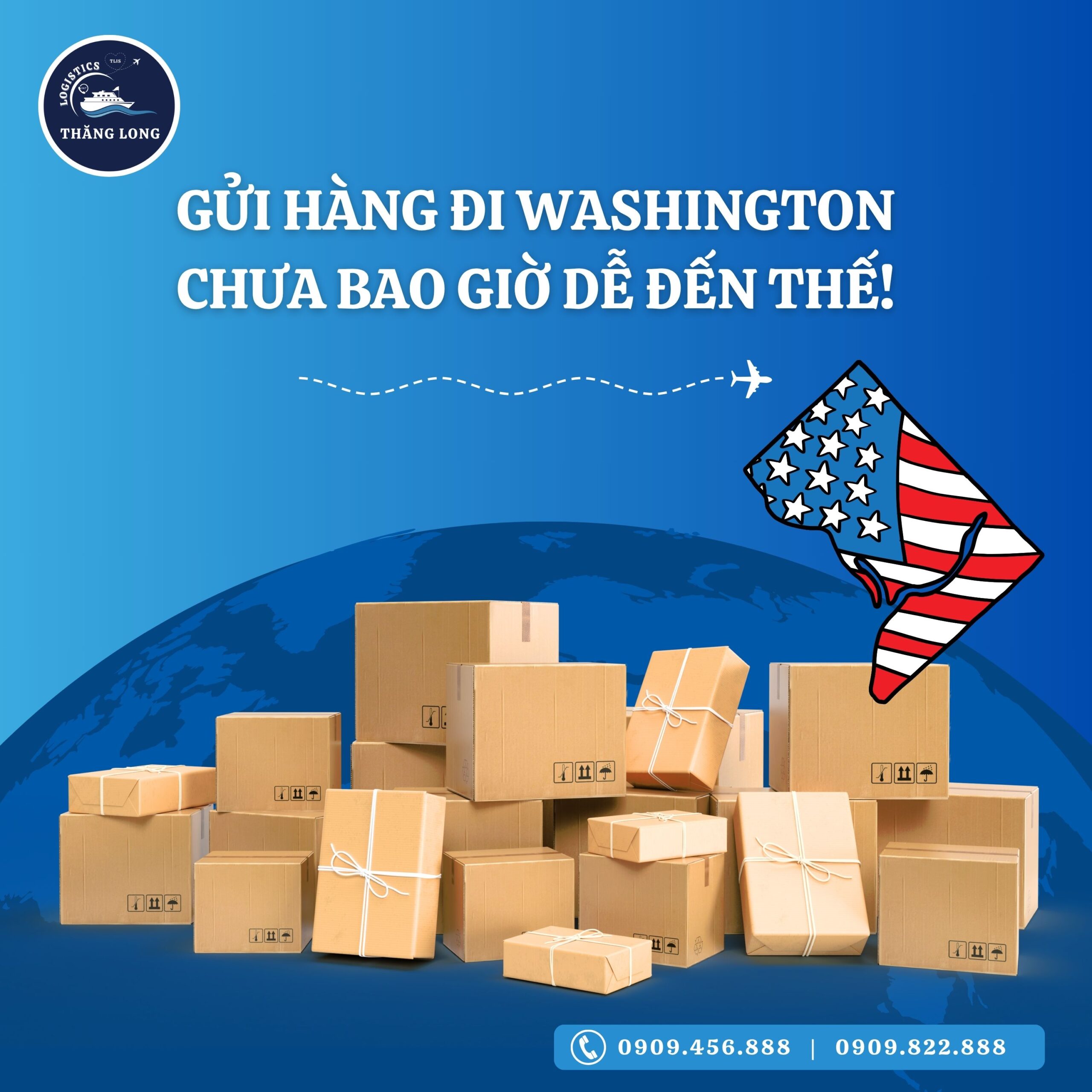 Bạn đang tìm dịch vụ gửi hàng đi Mỹ, cụ thể là gửi hàng đi Washington, nhưng lại phân vân giữa hàng loạt đơn vị vận chuyển?Bạn cần một giải pháp nhanh – gọn – tiết kiệm để hàng đến tận tay người thân hoặc đối tác tại Mỹ đúng hẹn, đúng giá?
👉 Đừng lo! THĂNG LONG Logistics chính là người bạn đồng hành tin cậy giúp bạn gửi hàng đi Washington an toàn, nhanh chóng, và cực kỳ tiện lợi – dù bạn gửi một thùng bánh tráng cho người thân hay cả lô hàng thời trang cho đối tác!